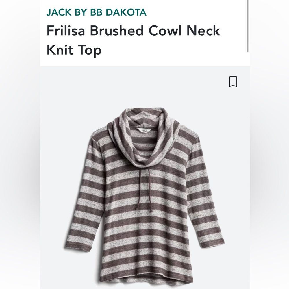 Jack by BB Dakota cowl next knit top….brand new!  Worn once